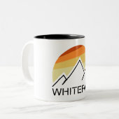 Tasse 2 Couleurs Mont Whiteface Rétro (Devant gauche)