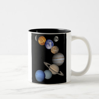 Tasse 2 Couleurs Montage de système solaire