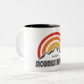 Tasse 2 Couleurs Montagne de neige (Devant gauche)