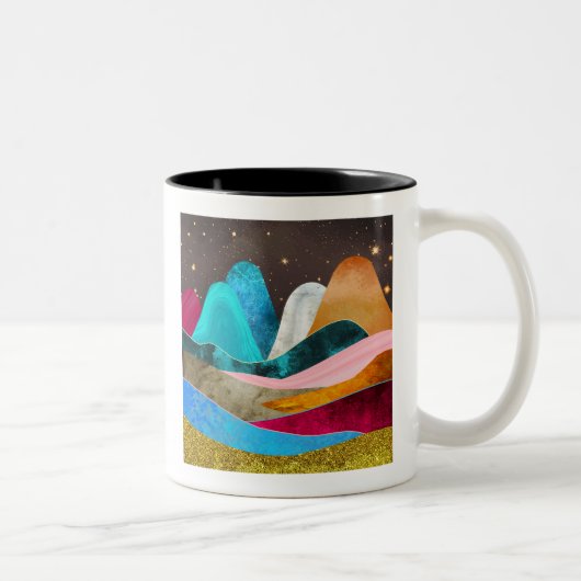 Tasse 2 Couleurs Montagnes de l'espace (Droit)
