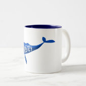 Tasse 2 Couleurs Monterey California Whale (Devant droit)