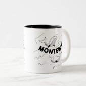 Tasse 2 Couleurs Monterey California Whales (Devant droit)