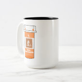 Tasse 2 Couleurs Montez La Pagaie Est Ma Drogue (Devant gauche)