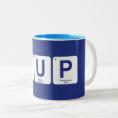 Tasse 2 Couleurs Montez le pédalo (Devant droit)