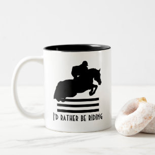 Tasse 2 Couleurs Montrer Jumper Silhouette Je préférerais monter