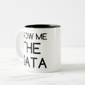 TASSE 2 COULEURS MONTRER LES DONNÉES (Devant gauche)