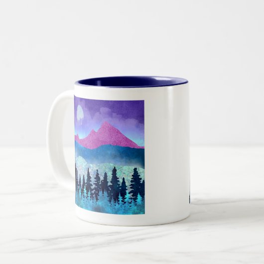 Tasse 2 Couleurs Monts Amethyst Mist (Devant gauche)