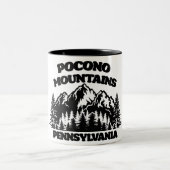 Tasse 2 Couleurs Monts Pocono Pennsylvanie (Centre)