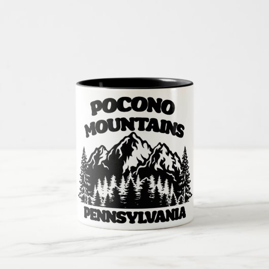 Tasse 2 Couleurs Monts Pocono Pennsylvanie (Centre)