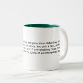 Tasse 2 Couleurs Monty Hall (Devant droit)