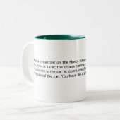 Tasse 2 Couleurs Monty Hall (Devant gauche)