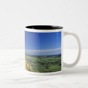 Tasse 2 Couleurs Monument en grès dans la région de Hell Creek près