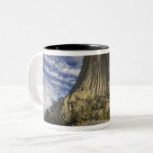 Tasse 2 Couleurs Monument national de Devils Tower (Devant gauche)