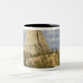 Tasse 2 Couleurs Monument national de Devils Tower (Centre)