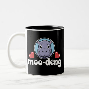 Tasse 2 Couleurs Moo Deng Bouncy Pig dans l'image thaïlandaise Baby
