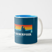Tasse 2 Couleurs Moore Réservoir Canot New Hampshire (Devant droit)