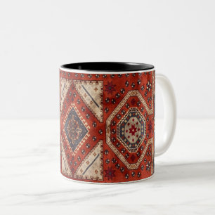 Tasse 2 Couleurs Moquette orientale turque perse rouge