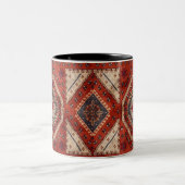 Tasse 2 Couleurs Moquette orientale turque perse rouge (Centre)
