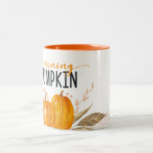 Tasse 2 Couleurs MORNING CITROUILLE Orange Fall Foliing (Centre)