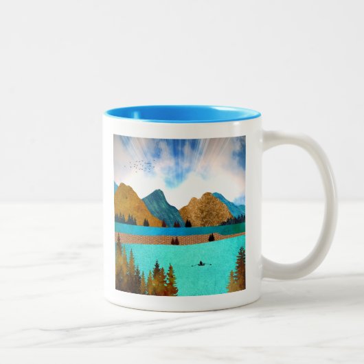 Tasse 2 Couleurs Morning Lake Rower (Droit)