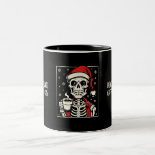 Tasse 2 Couleurs Mort à l'intérieur mais caféiné et Jolly Skeleton