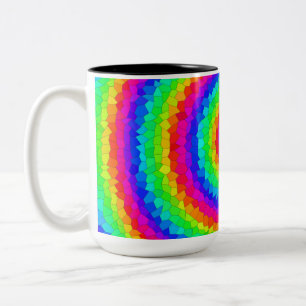 Tasse 2 Couleurs Mosaïque arc-en-ciel