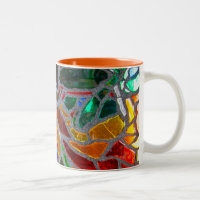 Mosaïque de verre brisé