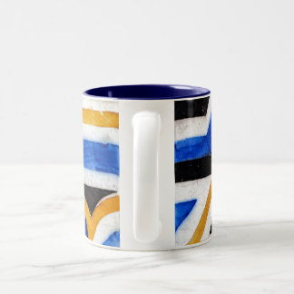Tasse 2 Couleurs mosaïque vintage traditionnelle azulejo mosaïque P