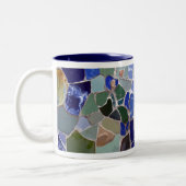 Tasse 2 Couleurs Mosaïques de bleu d'Antoni Gaudi (Gauche)