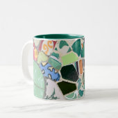 Tasse 2 Couleurs Mosaïques de Park Guell (Devant gauche)