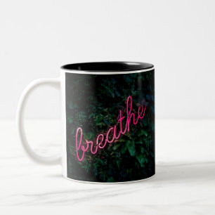 Tasse 2 Couleurs Mot courbe de respiration Art Street 3D Art Signa