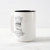 Tasse 2 Couleurs Mot d'inspiration religieuse (Devant gauche)