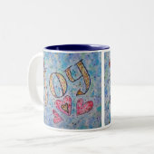 Tasse 2 Couleurs Mot Inspirant "Joy Mug" (Devant gauche)