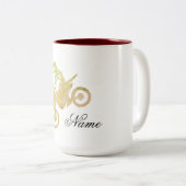 Tasse 2 Couleurs Motcross hors route (Devant droit)