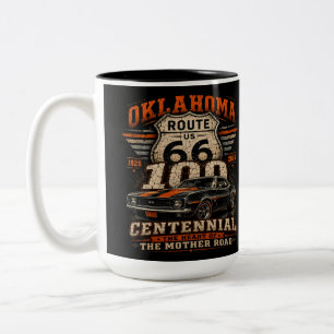 Tasse 2 Couleurs Mother Road Garage Pause Café