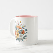 Tasse 2 Couleurs Mother's Day Boho Flowers Clipart-61983 (Devant gauche)