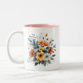 Tasse 2 Couleurs Mother's Day Boho Flowers Clipart-61983 (Gauche)