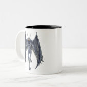Tasse 2 Couleurs Mothman Cryptid Creator (Devant gauche)