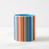 Tasse 2 Couleurs Motif à bandes multiples (Centre)