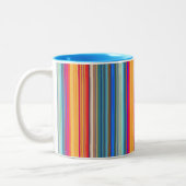 Tasse 2 Couleurs Motif à bandes multiples (Gauche)