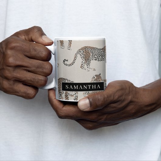 Tasse 2 Couleurs Motif animal sauvage de la Jungle Leopard