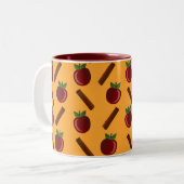 Tasse 2 Couleurs Motif Apple Cinnamon (Devant gauche)