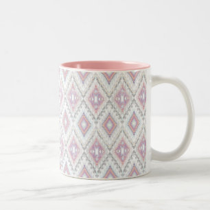 Tasse 2 Couleurs Motif aztèque géométrique abstrait