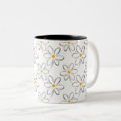 Tasse 2 Couleurs Motif blanc (Devant droit)