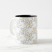 Tasse 2 Couleurs Motif blanc (Devant gauche)