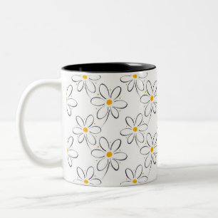 Tasse 2 Couleurs Motif blanc