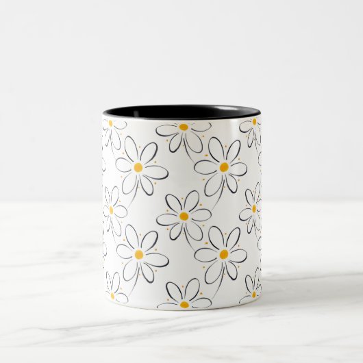 Tasse 2 Couleurs Motif blanc (Centre)