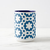 Tasse 2 Couleurs Motif bleu et blanc (Centre)