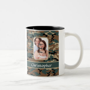 Tasse 2 Couleurs Motif camo Woodland