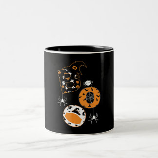 Tasse 2 Couleurs Motif Citrouille Boo Mask Spider Witder